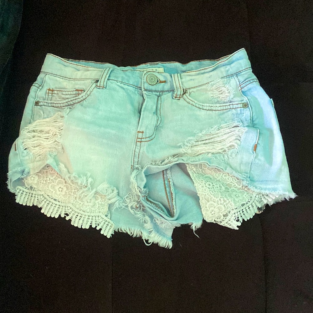 Light blue Jean shorts